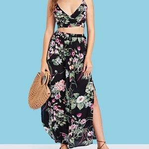Bralet Top & Maxi Skirt Set